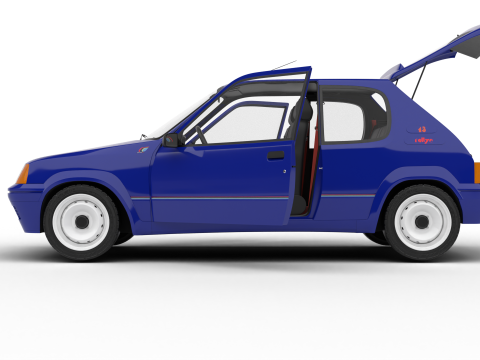 Peugeot 205 Rallye 13 1991 HQ 3D मॉडल