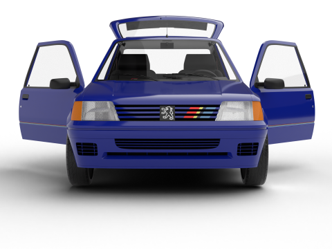 Peugeot 205 Rallye 13 1991 HQ 3D मॉडल