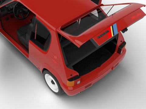 Peugeot 205 Rallye 13 1991 HQ 3D Model
