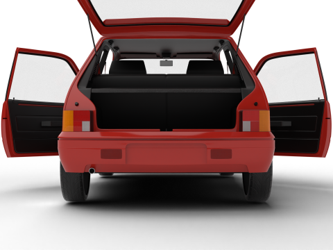Peugeot 205 Rallye 13 1991 HQ 3D Model