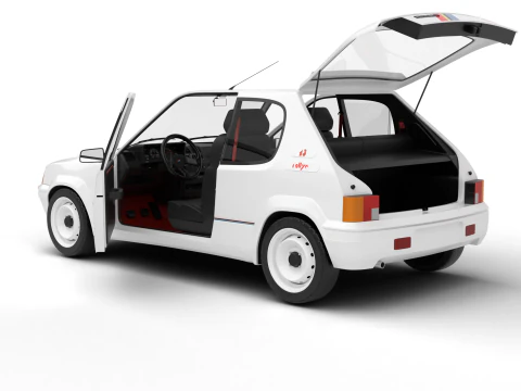 Peugeot 205 Rallye 13 1991 HQ Modello 3D