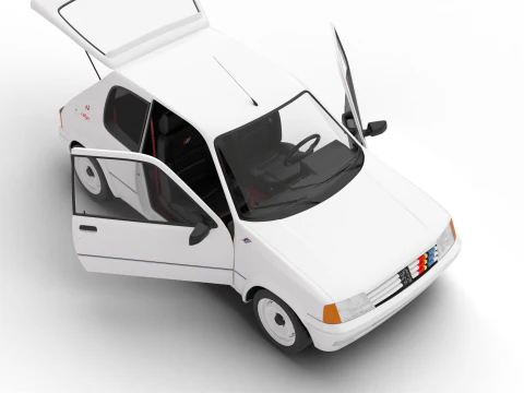 Peugeot 205 Rallye 13 1991 HQ Modello 3D