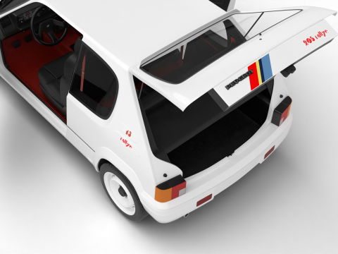 Peugeot 205 Rallye 13 1991 HQ 3D Model