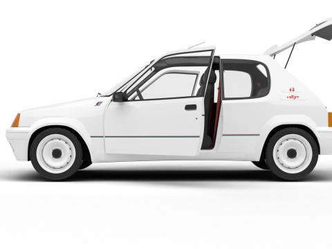 Peugeot 205 Rallye 13 1991 HQ 3D Model