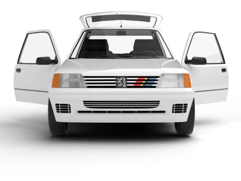 Peugeot 205 Rallye 13 1991 HQ Modello 3D