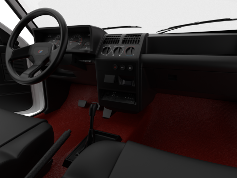 Peugeot 205 Rallye 13 1991 HQ 3D Model