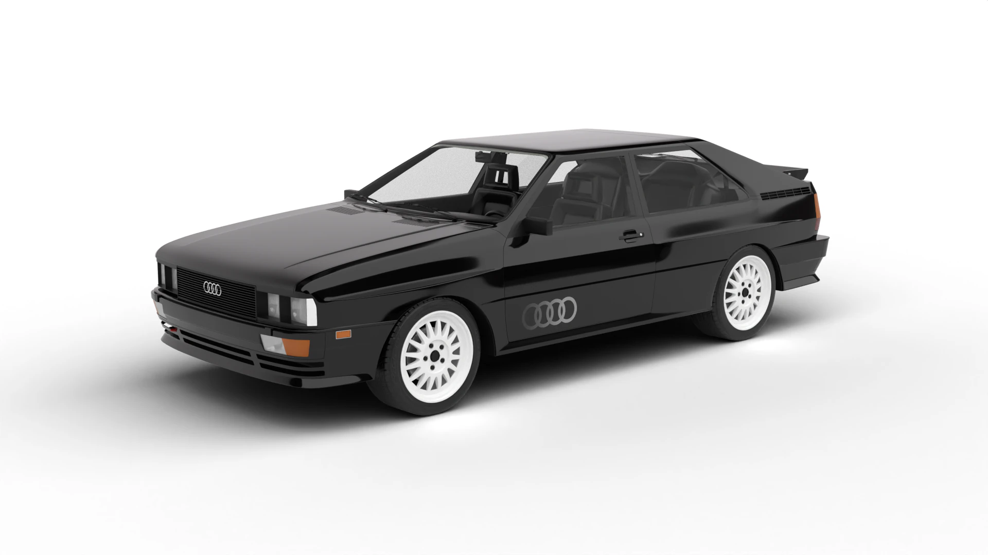 Audi Quattro UR 1980 3D Model .c4d .max .obj .3ds .fbx .stl .blend 