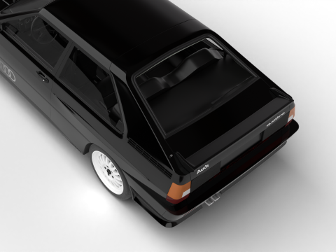 Audi Quattro UR 1980 3D-Modell