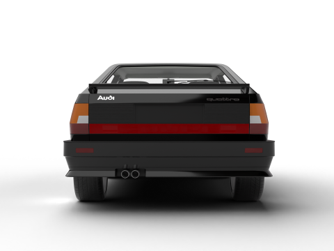 Audi Quattro UR 1980 3D-Modell