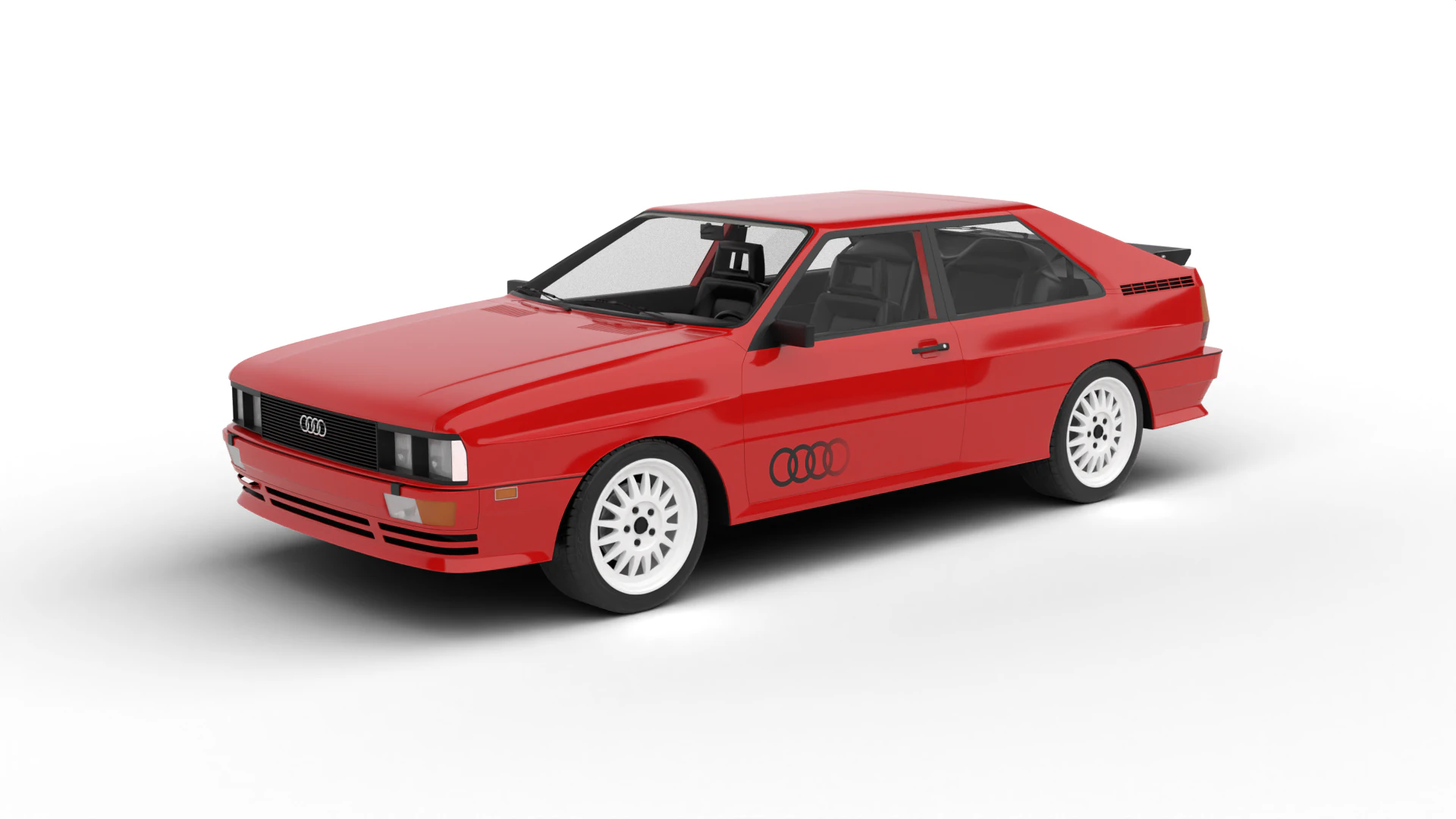 Audi Quattro UR 1980 3D Model .c4d .max .obj .3ds .fbx .stl .blend 