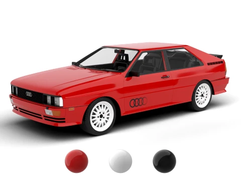 Audi Quattro UR 1980 3D मॉडल