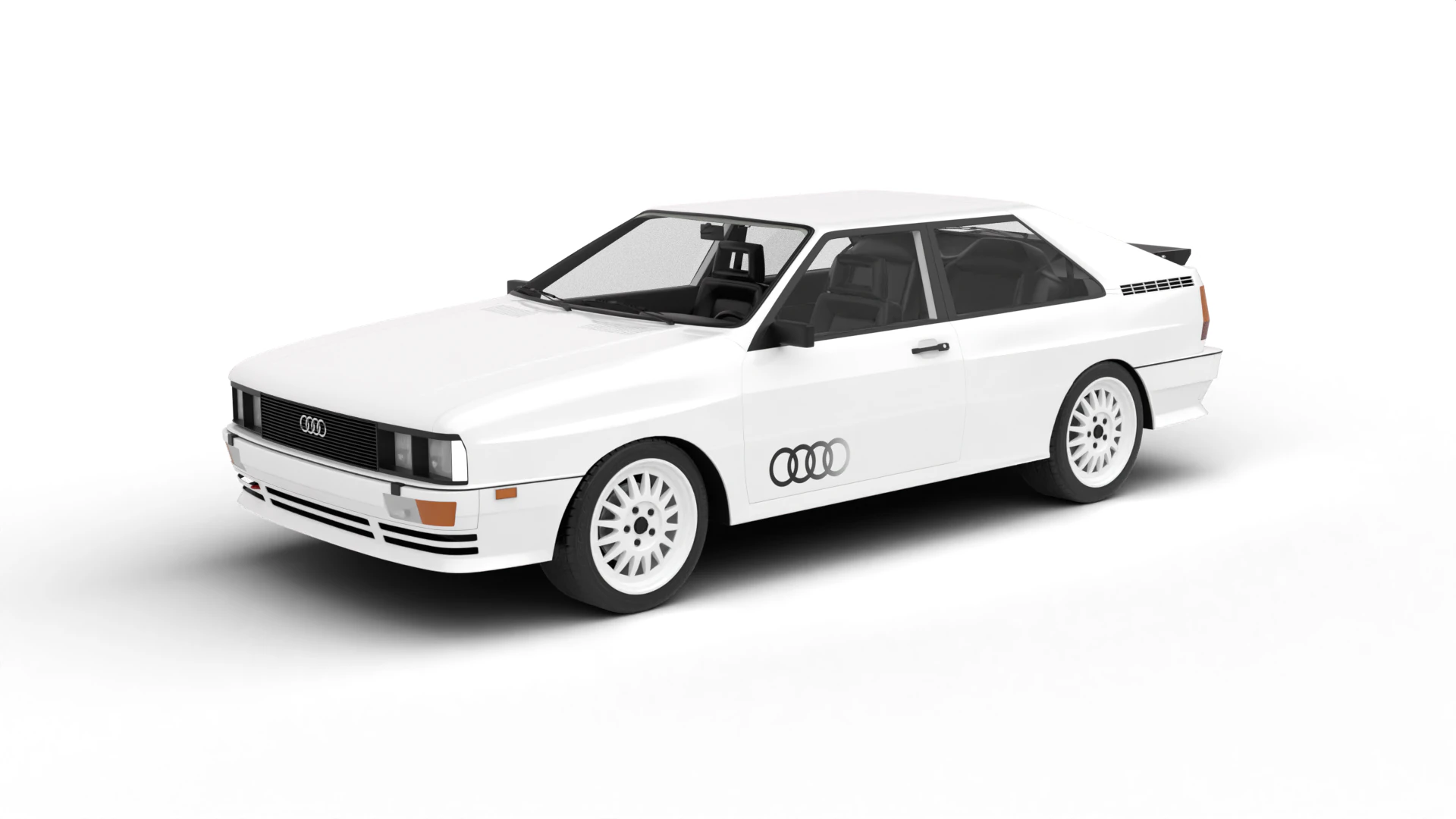 Audi Quattro UR 1980 3D Model .c4d .max .obj .3ds .fbx .stl .blend 