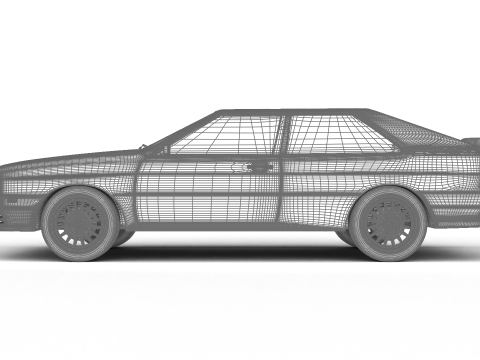 Audi Quattro UR 1980 3D Model