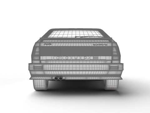 Audi Quattro UR 1980 3D Model