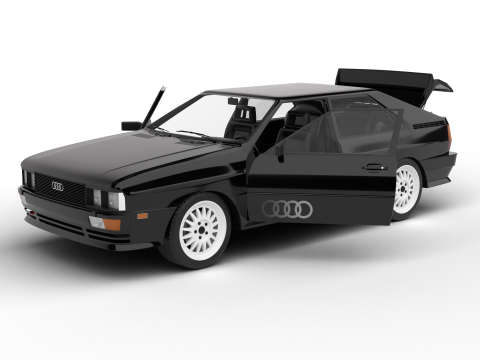 Audi Quattro UR 1980 HQ 3D Model