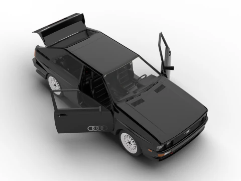 Audi Quattro UR 1980 HQ 3D Model