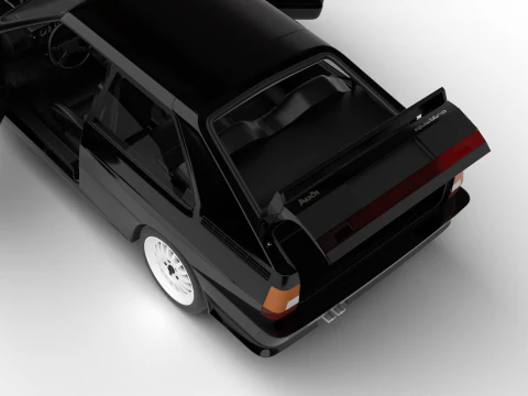 Audi Quattro UR 1980 HQ 3D Model