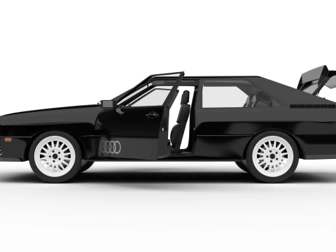 Audi Quattro UR 1980 HQ 3D Model
