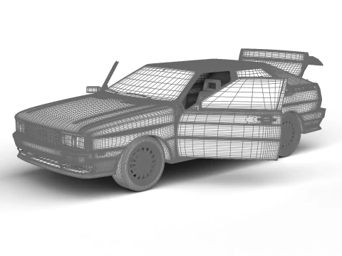 Audi Quattro UR 1980 HQ 3D Model
