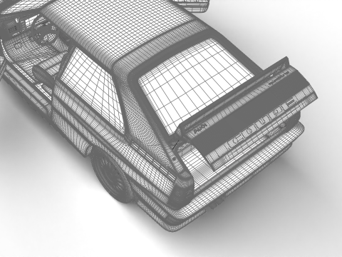 Audi Quattro UR 1980 HQ 3D Model