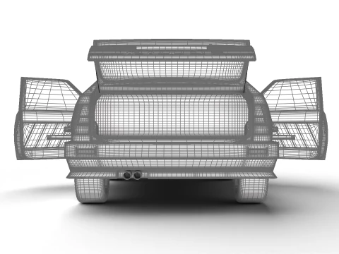 Audi Quattro UR 1980 HQ 3D Model