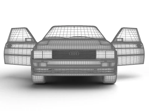 Audi Quattro UR 1980 HQ 3D Model
