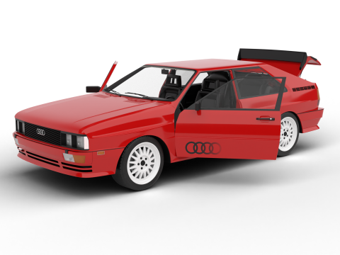 Audi Quattro UR 1980 HQ 3D Model