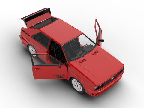 Audi Quattro UR 1980 HQ 3D-Modell