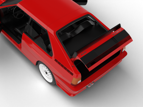 Audi Quattro UR 1980 HQ 3D-Modell