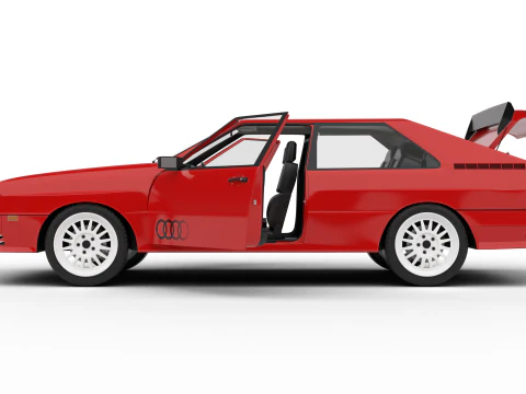 Audi Quattro UR 1980 HQ 3D Model