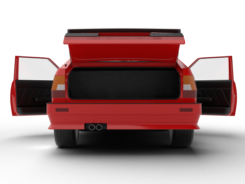 Audi Quattro UR 1980 HQ 3D-Modell