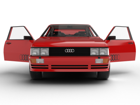 Audi Quattro UR 1980 HQ 3D-Modell