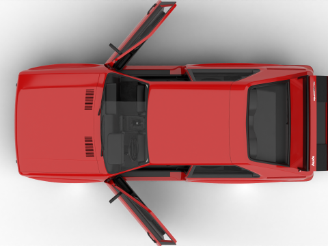 Audi Quattro UR 1980 HQ 3D-Modell