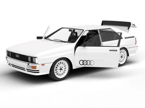 Audi Quattro UR 1980 HQ Model 3D