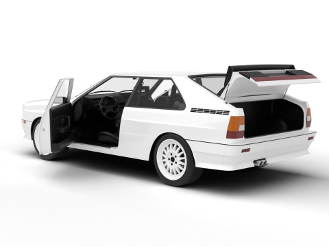 Audi Quattro UR 1980 HQ Modelo 3D