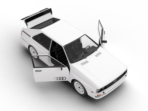 Audi Quattro UR 1980 HQ Modelo 3D