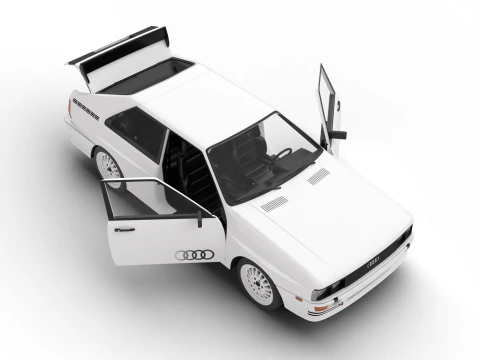 Audi Quattro UR 1980 Genel Merkez 3D Model