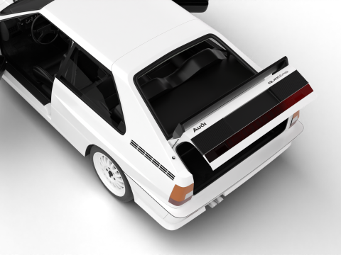 Audi Quattro UR 1980 HQ Modelo 3D