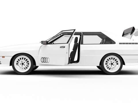 Audi Quattro UR 1980 HQ Modelo 3D