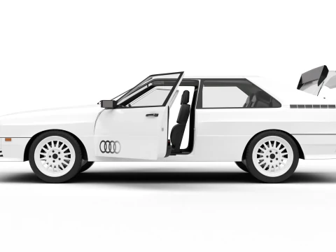 Audi Quattro UR 1980 Genel Merkez 3D Model