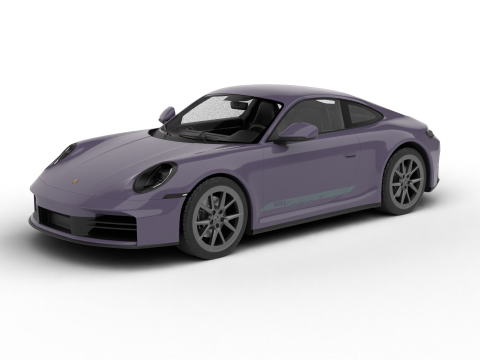 Porsche 911 Carrera T 2025 3D Model