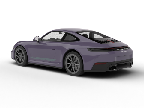 Porsche 911 Carrera T 2025 3D Модель
