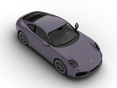 Porsche 911 Carrera T 2025 3D Модель