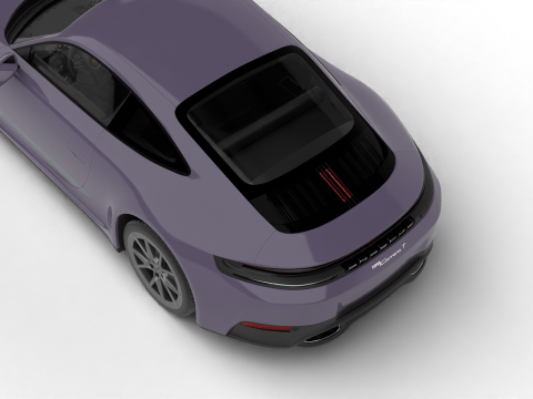 Porsche 911 Carrera T 2025 3D Модель