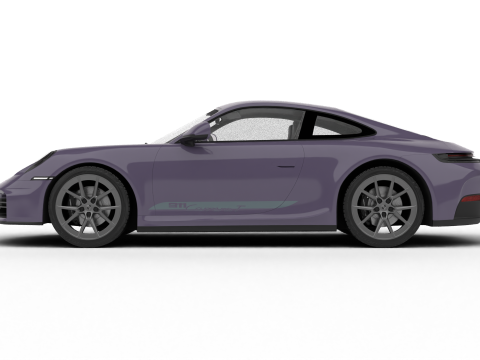 Porsche 911 Carrera T 2025 3D Модель