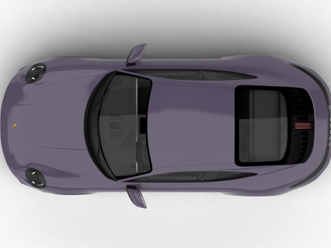 Porsche 911 Carrera T 2025 3D Модель