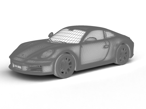 Porsche 911 Carrera T 2025 3D Модель
