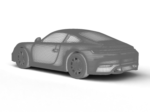 Porsche 911 Carrera T 2025 3D Модель