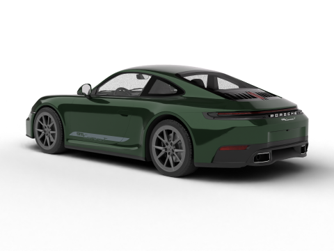 Porsche 911 Carrera T 2025 3D Модель
