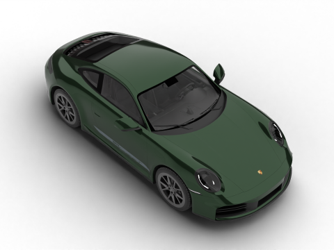 Porsche 911 Carrera T 2025 3D Модель